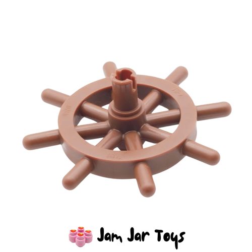 LEGO Reddish Brown Ships Wheel With Slotted Pin