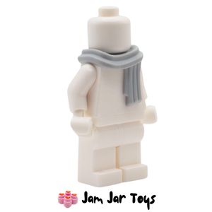 LEGO® Light Bluish Grey Long Scarf Wrapped Around Neck. A429