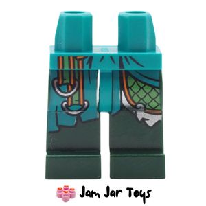 LEGO® Nine Headed Demon Dark Green Legs, Turquoise Robes, Orange Straps. L276