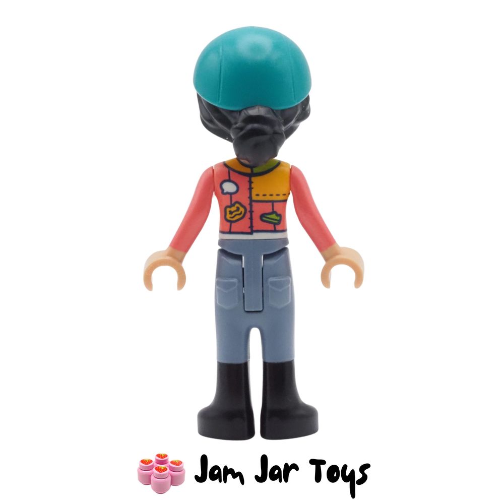 LEGO Friends Minifigure Liann - Coral Jacket, Riding Hat Rear View