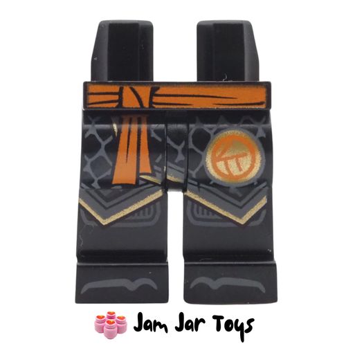 LEGO Black Legs, Orange Belt, Robe, Dark Bluish Grey Scales