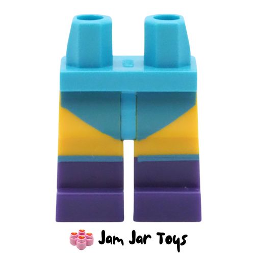 LEGO Yellow Legs, Lightning Bolts, Dark Purple Boots, Swimsuit