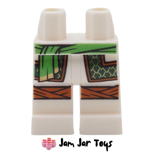 LEGO Lloyd's White Legs, Sash, Dark Green/Gold Armour, Knee Wrapping