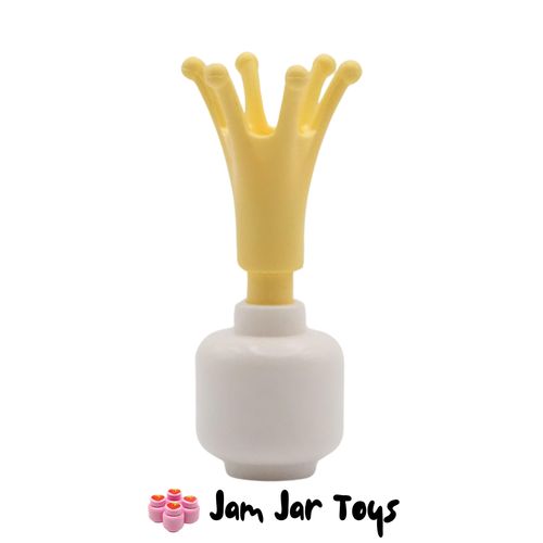 LEGO Bright Light Yellow Long Crown with Bar.