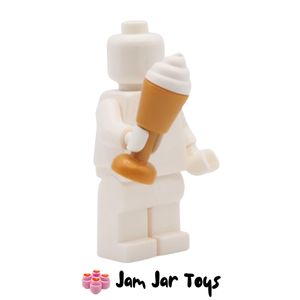 LEGO® Pearl Gold Goblet With White / Vanilla Swirly Ice Cream ICGG9