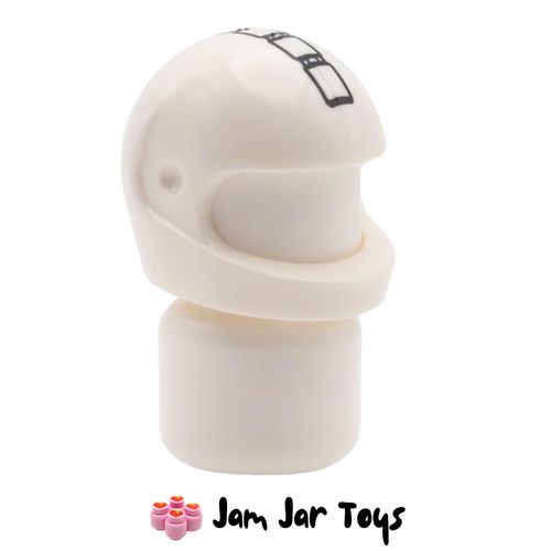 LEGO White Calculator Helmet, Standard with 5 Square Buttons