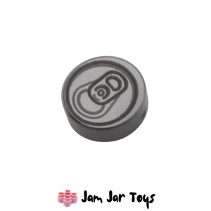 LEGO® Flat Silver Soda Can Tab/Ring Pull Round 1 x 1 Tile PT248