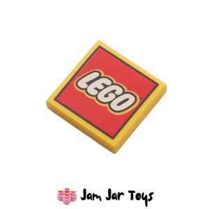 LEGO® Yellow LEGO Logo 2 x 2 Tile, Type 2 PT253