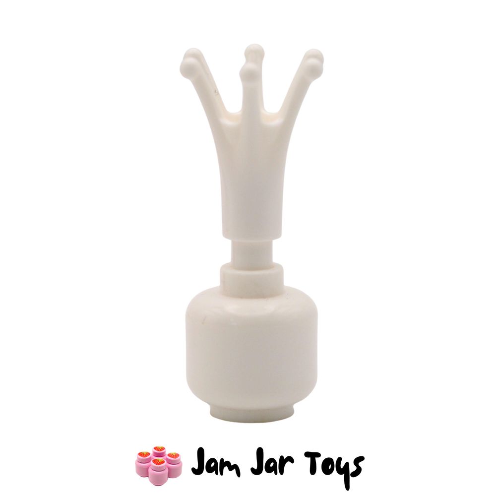 LEGO White Long Crown with Bar