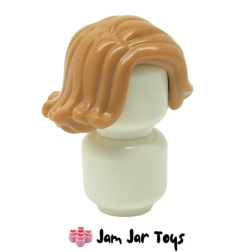LEGO Hair Medium Dark Flesh Short Swept Sideways
