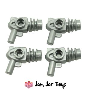 LEGO® Guns / Ray Gun Flat Silver with Rounded Heat Diffusers. W24