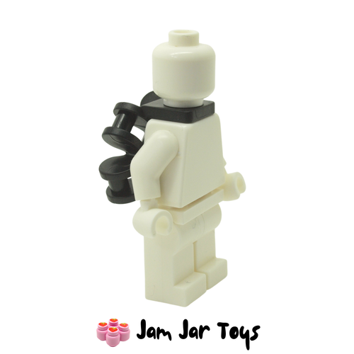 LEGO Black Armour Backplate with 4 Bars Side View