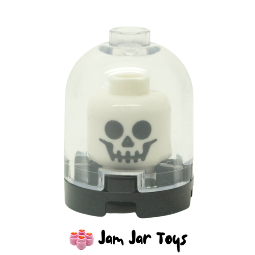 LEGO Skeleton Skull Display Case Front View
