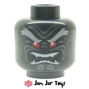 LEGO® Lord Garmadon Head Red Eyes, Sharp White Teeth FH132