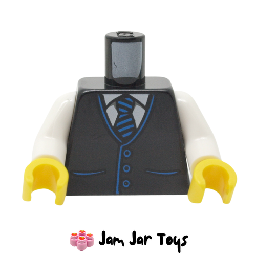T128 Vest with White Shirt and Blue Tie, Buttons 6219624