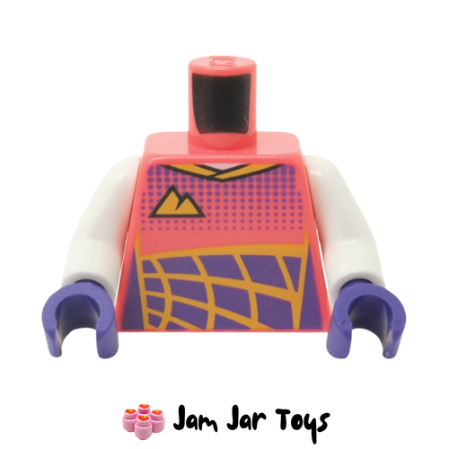 LEGO Coral Race Shirt, Gold and Dark Purple Pattern