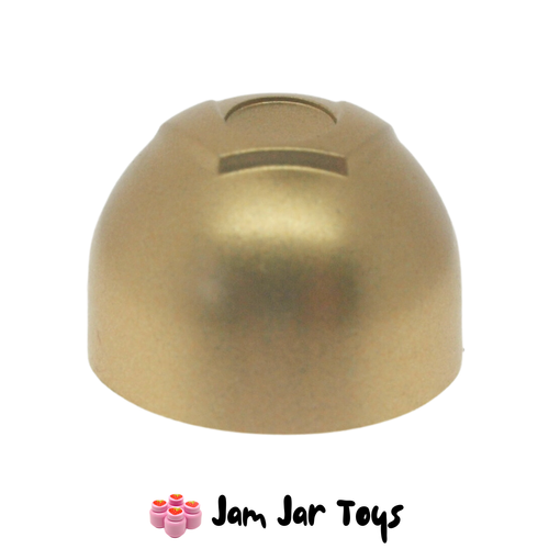 LEGO Metallic Gold Visor Large with Trapezoid Top