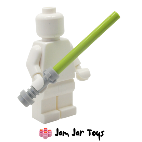 LEGO Star Wars Lightsaber With Light Bluish Grey Hilt and Bright Yellowish Green Wand