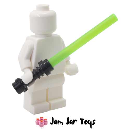 LEGO Star Wars Lightsaber With Black Hilt and Trans Bright Green Wand