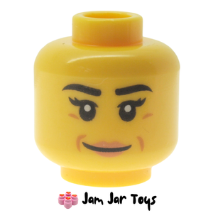 LEGO® Head, Dark Orange Wrinkles, Pink Lips HF14