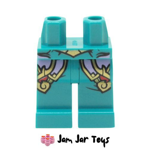 LEGO Dark Turquoise Legs with Gold and Lavender Armour.