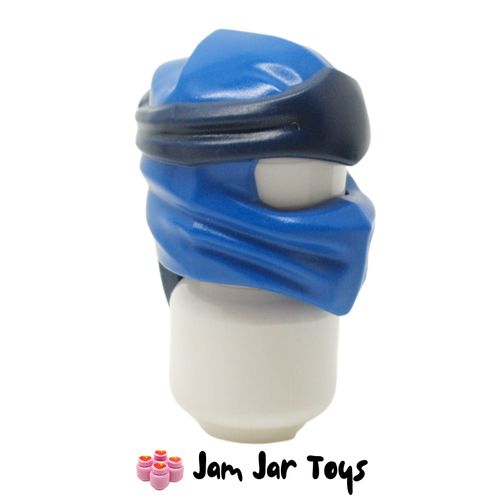 LEGO Blue Wrap, Long Back Knot, Bright Light Yellow Band