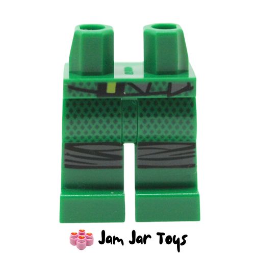 LEGO Lloyd Green Legs with Black Dots, Dark Bluish Grey Knee Ties.