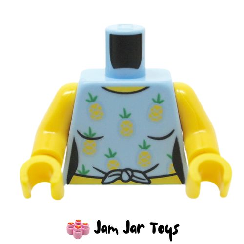 LEGO Bright Light Blue Tank Top, Pineapples.