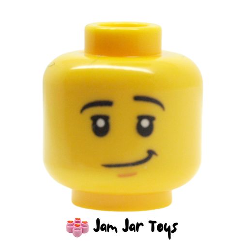 LEGO Giraffe Guy Head, Eyebrows, Lopsided Grin