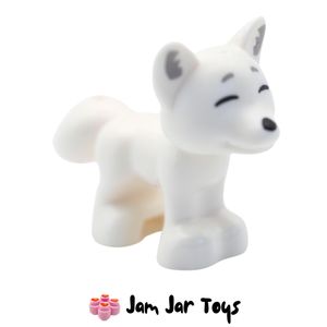 LEGO® White Fox with Closed Eyes P146