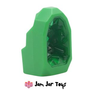 LEGO® Geode / Rock, Green, Trans-Green Crystal J28