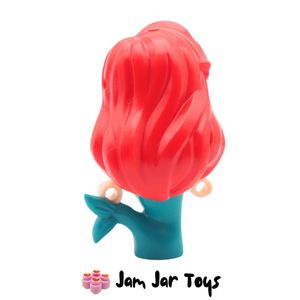 LEGO Ariel, Mermaid Light Nougat - Micro Doll, Open Eyes DP200, Rear View