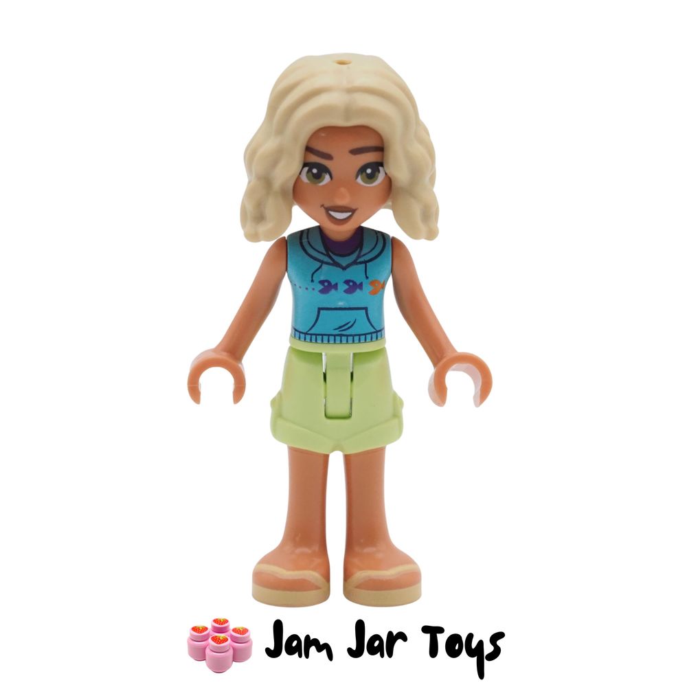 LEGO Minifigure Nova in Dark Azure Top & Yellowish Green Shorts