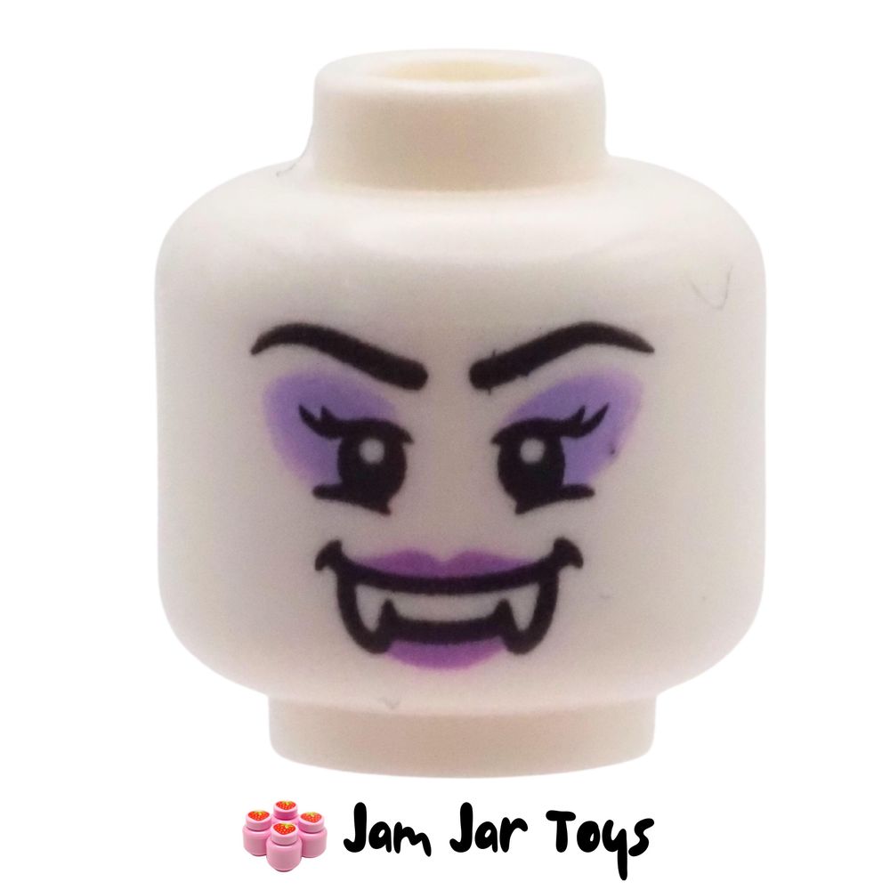 LEGO Part 6538815 – Vampire Head, Dual-Sided Black Eyes