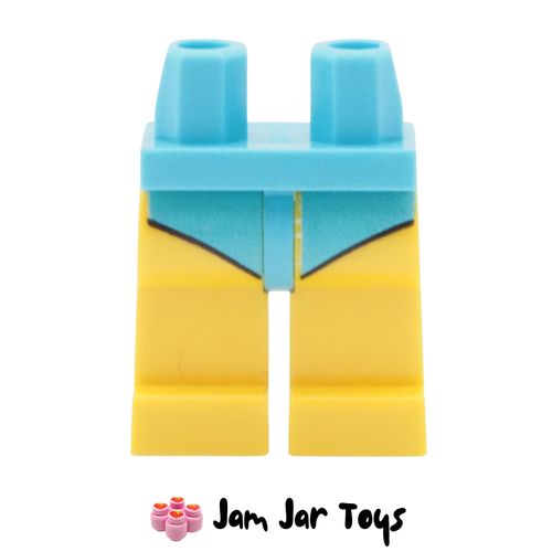 LEGO Yellow Legs with Medium Azure Speedo