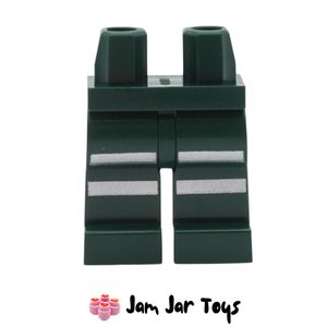 LEGO Dark Green Legs Silver Stripes