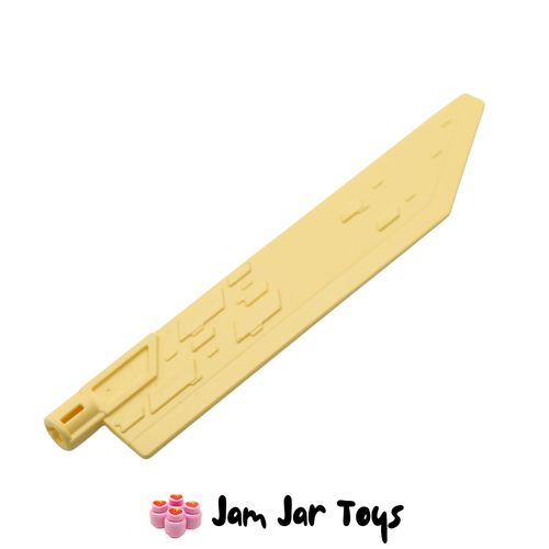 LEGO® Large Bright Light Yellow Sword / Weapon, Single Edge Blade with Bar