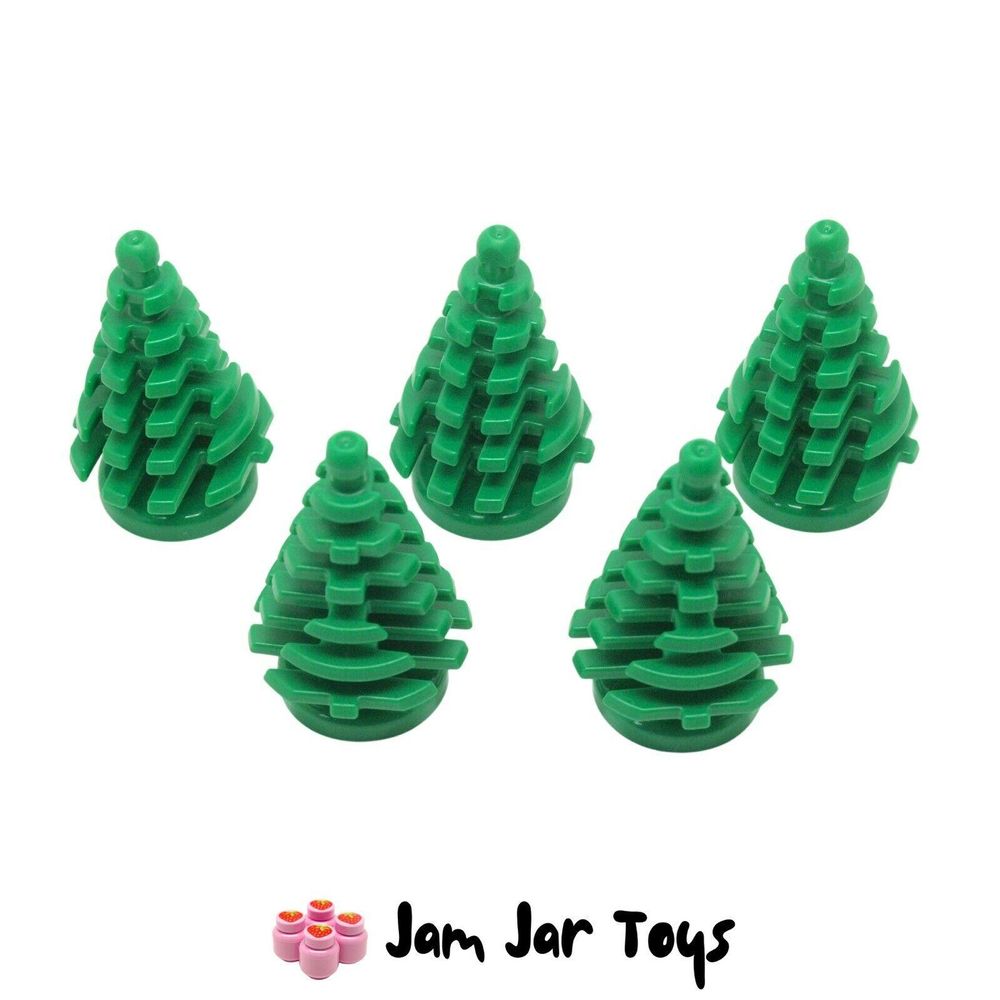 LEGO Pine Trees Small Green X5 Top View