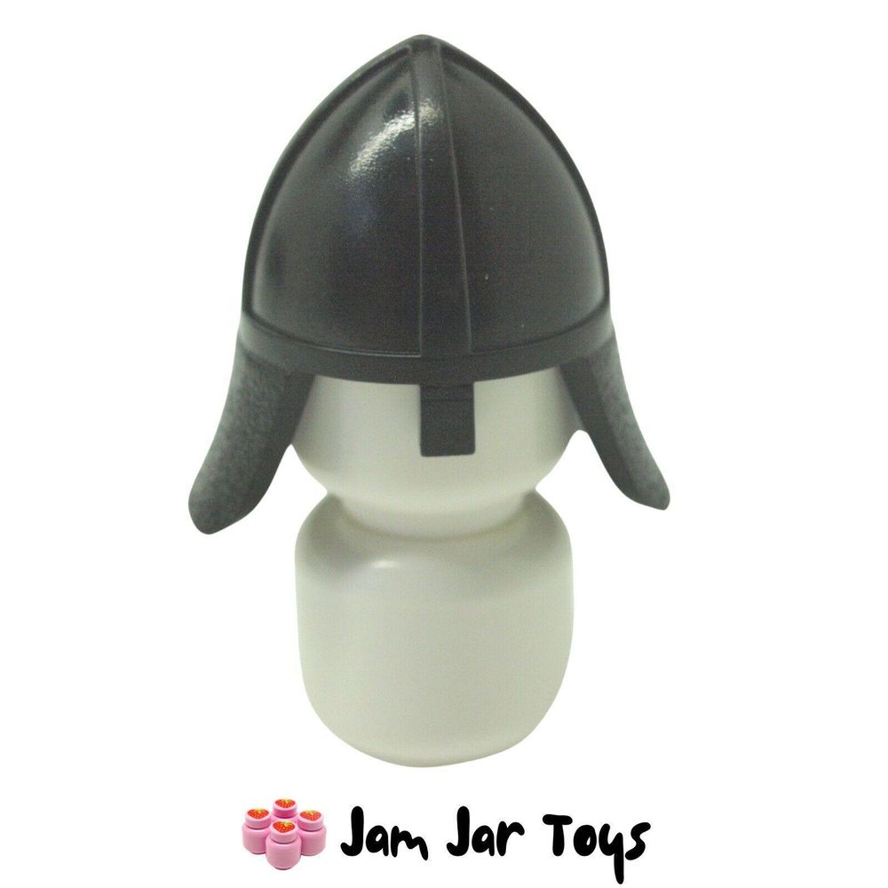 LEGO Knight Helmet Black With Neck Protector