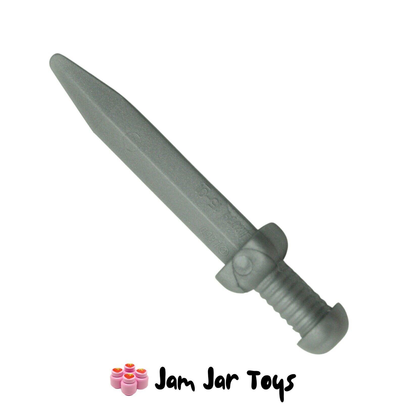 dagger Dagger LEGO Minifigure Weapon 2 silver swords Knights sword 