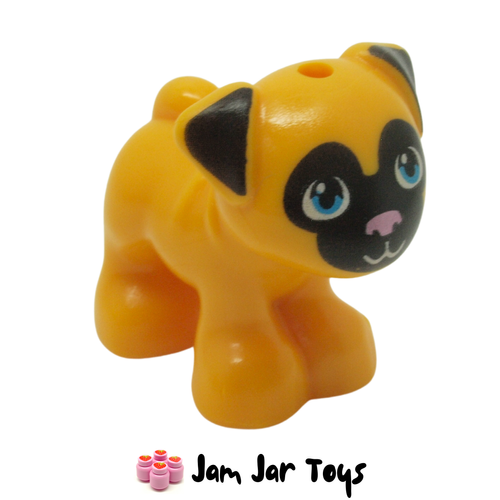 LEGO Pug Yellowish Orange