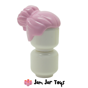 LEGO® Minifigure Hair Bright Pink Large High Bun (H138)