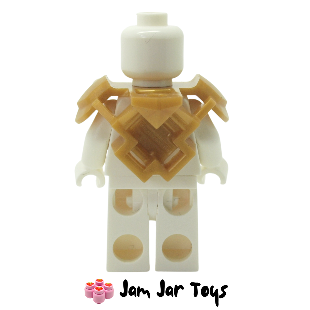 LEGO Double Shoulder Armour with Scabbard Pearl Gold Rear View