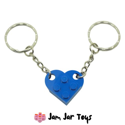 LEGO Keyring Blue Heart Keychain