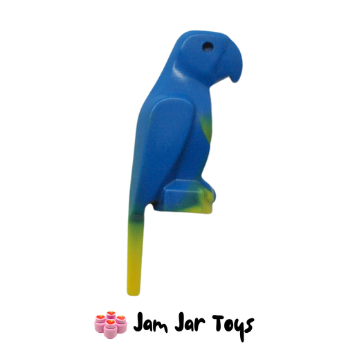 LEGO Parrot Blue and Yellow Marbled Pattern
