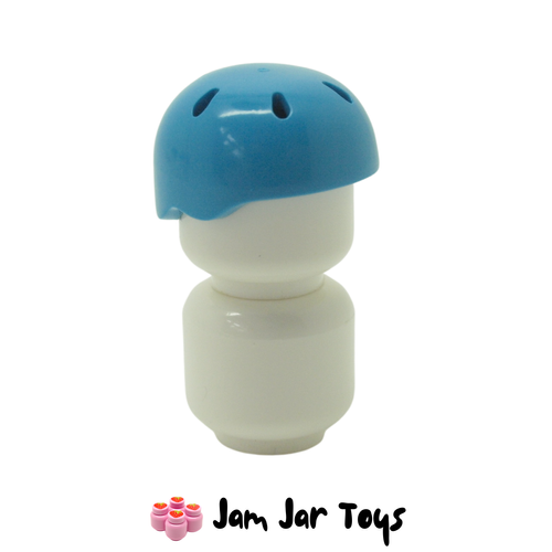 LEGO Helmet Sports Vent Holes Dark Azure