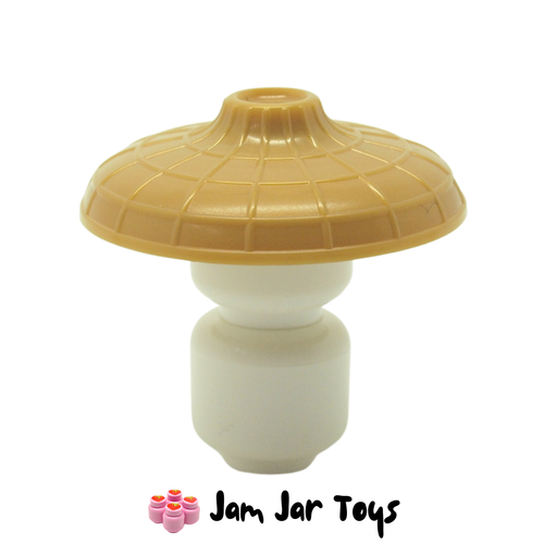 LEGO Hat Conical Asian with Raised Centre Pearl Gold.