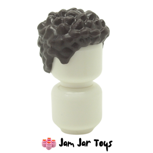 LEGO® Minifigure Hair Dark Brown Coiled Short (H148)