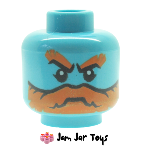 LEGO Medium Azure Head Orange Beard