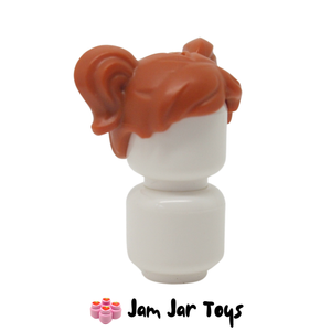LEGO® Dark Orange Hair With Two Ponytails H226
